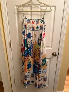 Multicolor Graphic Dress